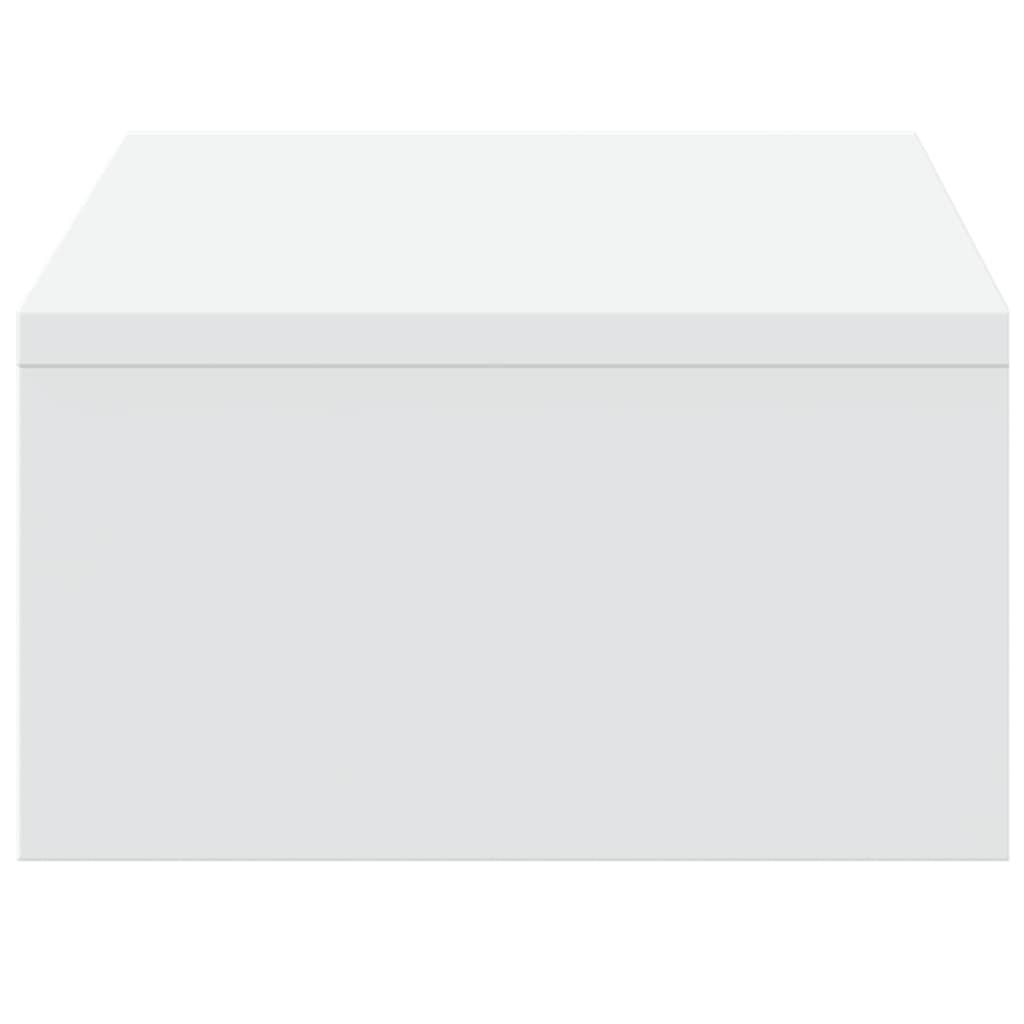 Monitor Stand with Drawers White 50x27x15 cm Engineered Wood