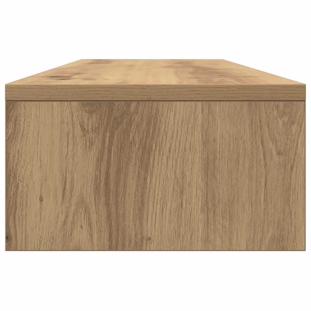Monitor Stand with Drawers Artisian Oak 100x27x15 cm Engineered Wood