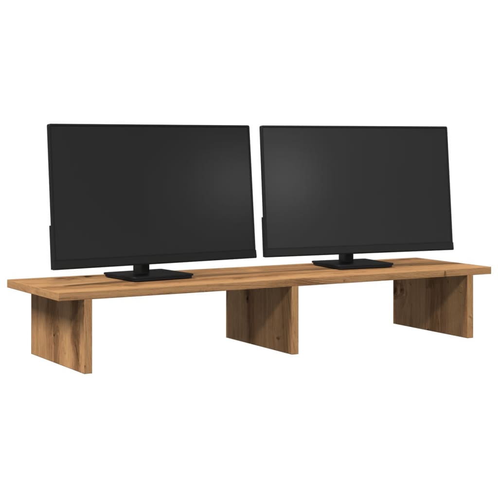 Monitor Stand Artisian Oak 100x27x15 cm Engineered Wood