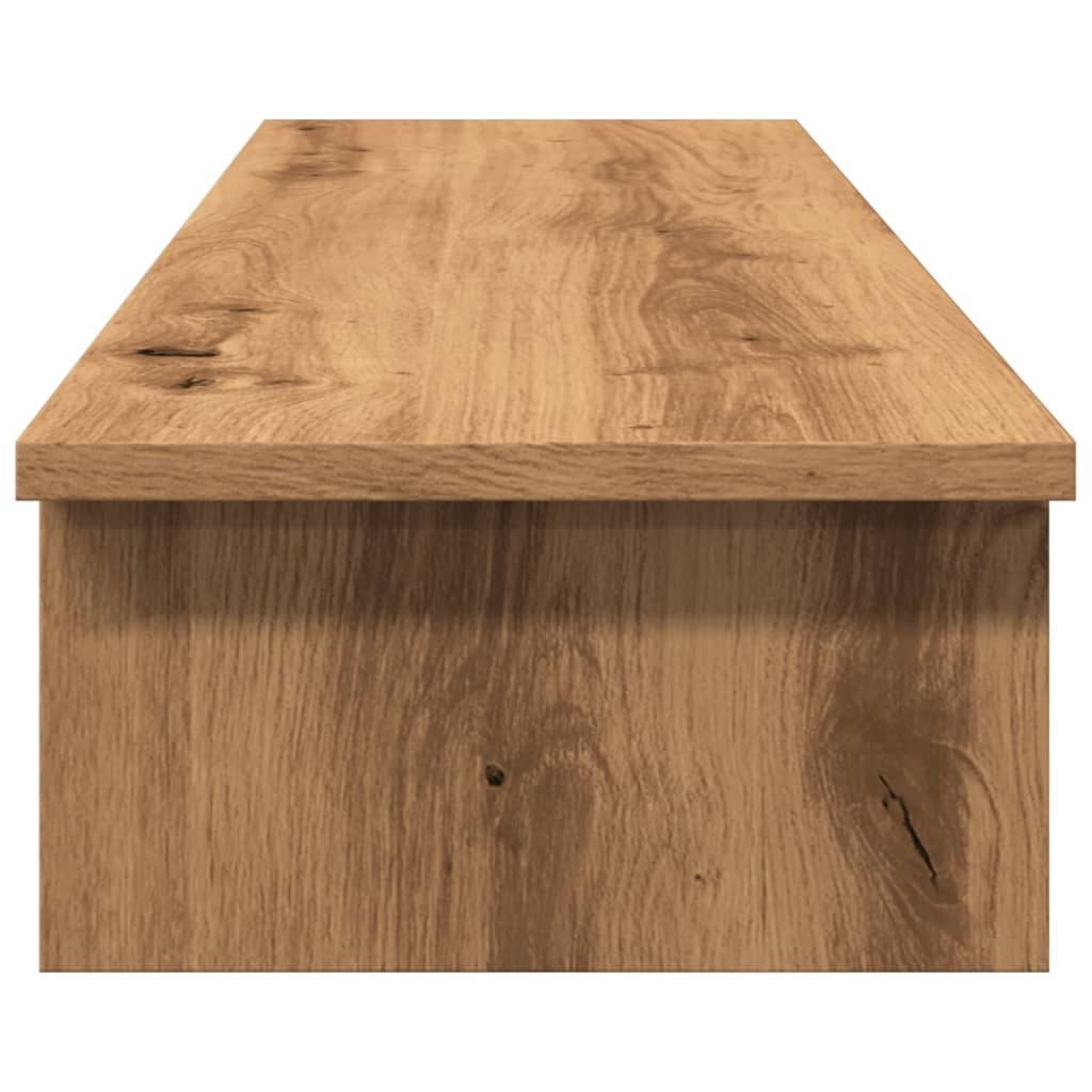 Monitor Stand Artisian Oak 100x27x15 cm Engineered Wood