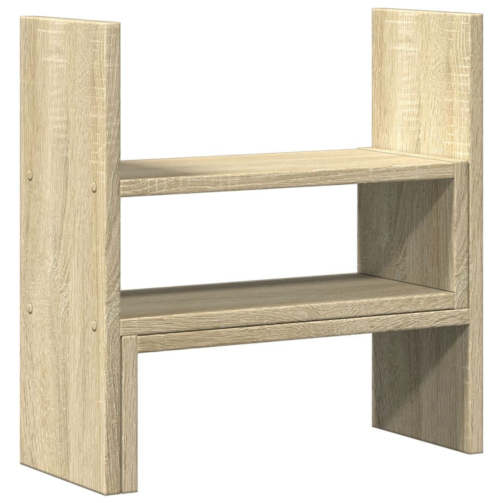 Desk Organiser Adjustable Sonoma Oak 40x17x41 cm Engineered Wood
