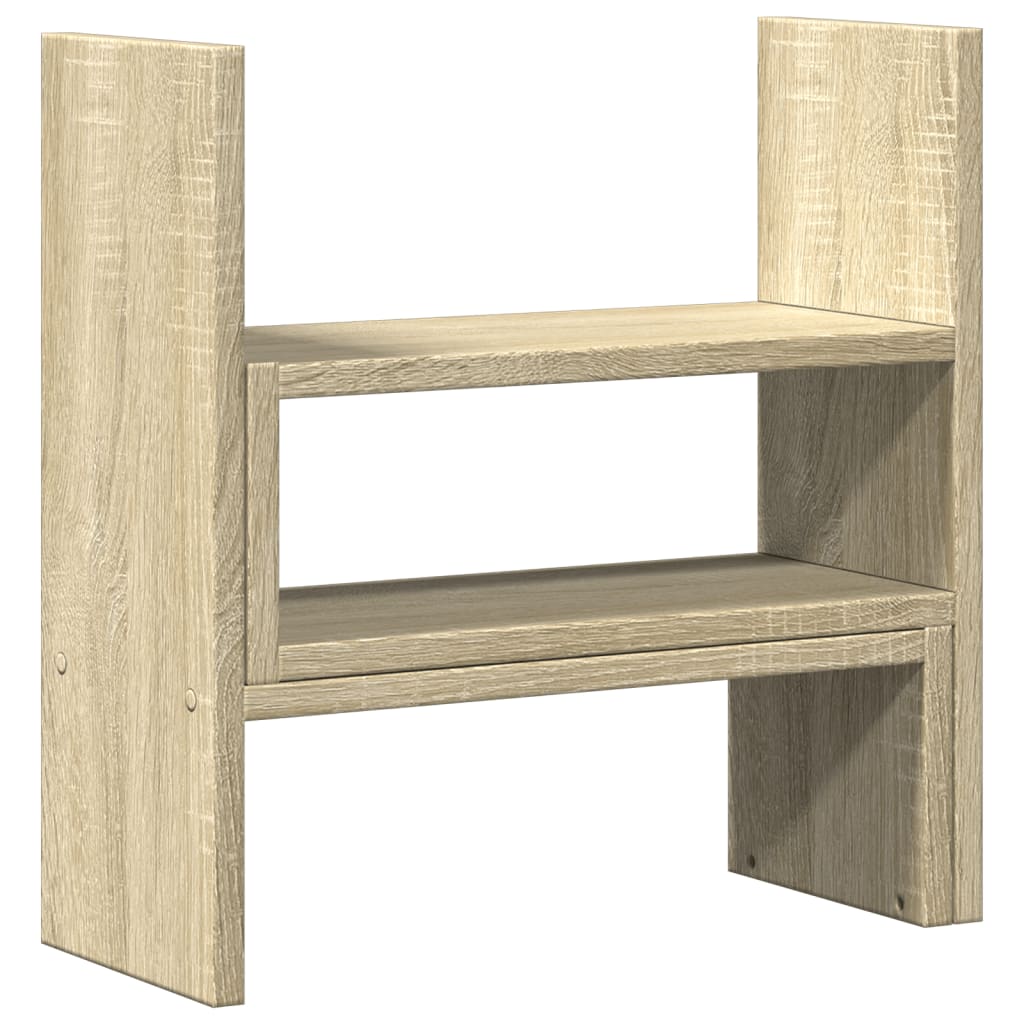 Desk Organiser Adjustable Sonoma Oak 40x17x41 cm Engineered Wood