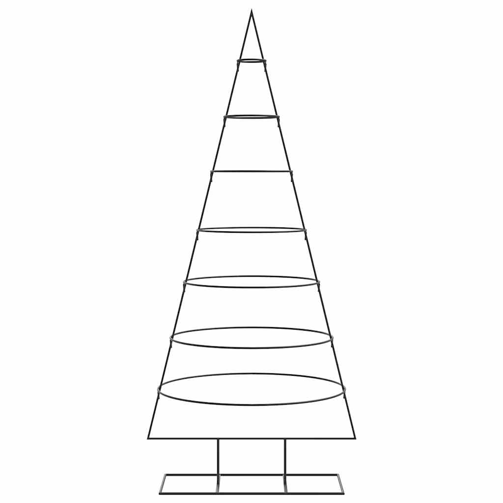 Metal Christmas Tree for Decoration Black 180 cm