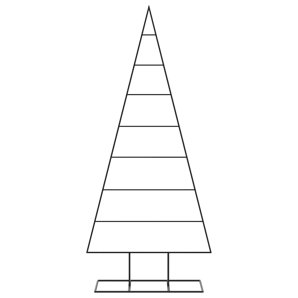 Metal Christmas Tree for Decoration Black 180 cm