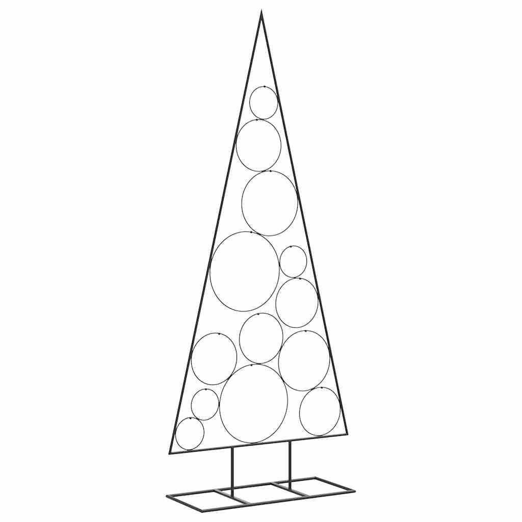 Metal Christmas Tree for Decoration Black 150 cm