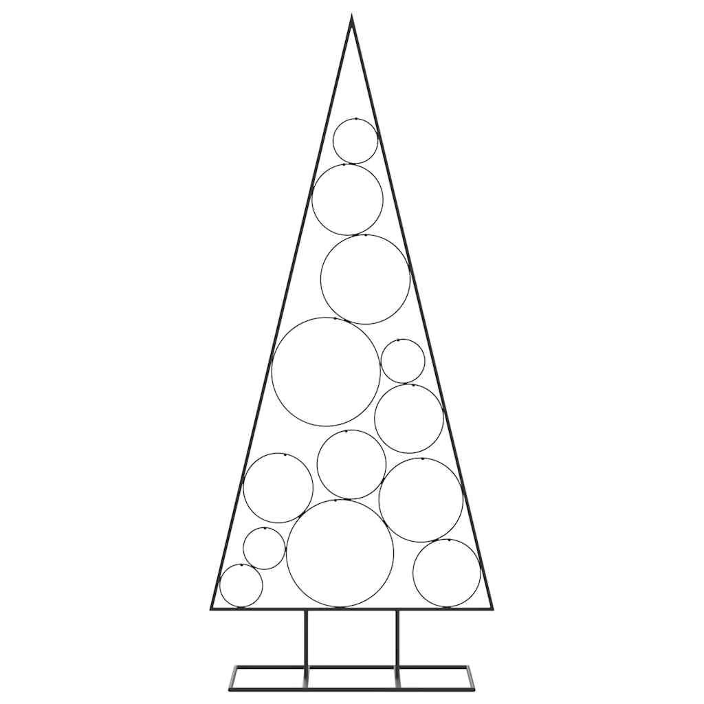 Metal Christmas Tree for Decoration Black 150 cm