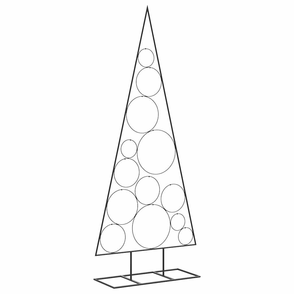 Metal Christmas Tree for Decoration Black 150 cm