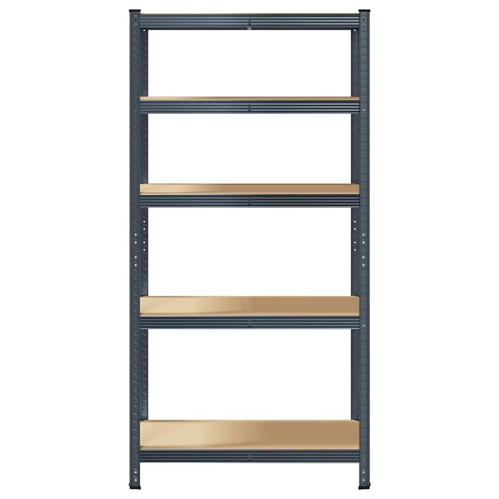 5-Layer Storage Shelf Anthracite Steel&Engineered Wood