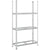 3-Layer Tyre Shelf Silver 110x40x200 cm Steel