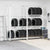 3-Layer Tyre Shelves 2 pcs Silver 110x40x200 cm Steel