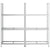 3-Layer Tyre Shelves 2 pcs Silver 110x40x200 cm Steel