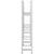3-Layer Tyre Shelves 2 pcs Silver 110x40x200 cm Steel