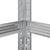 3-Layer Tyre Shelves 2 pcs Silver 110x40x200 cm Steel