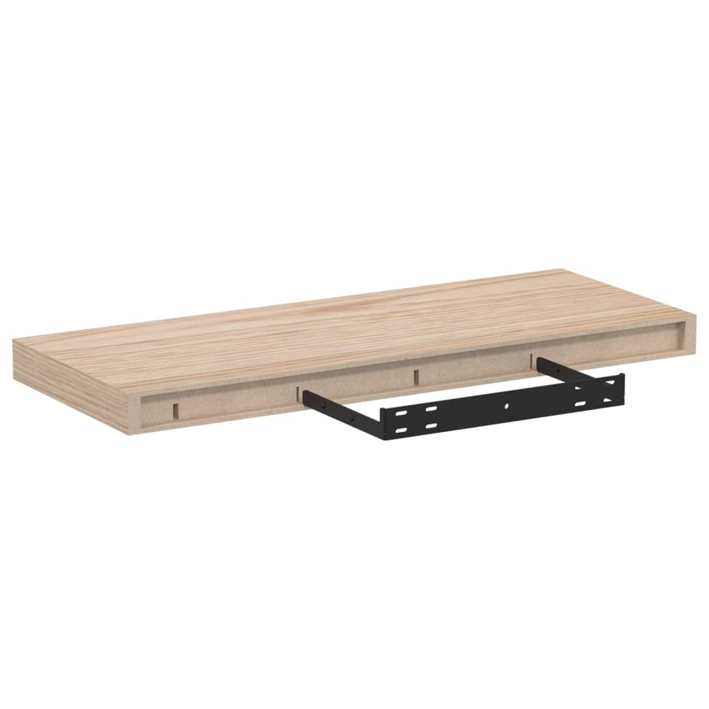 Floating Shelves 2 pcs 60x23,5x4 cm Engineered Wood