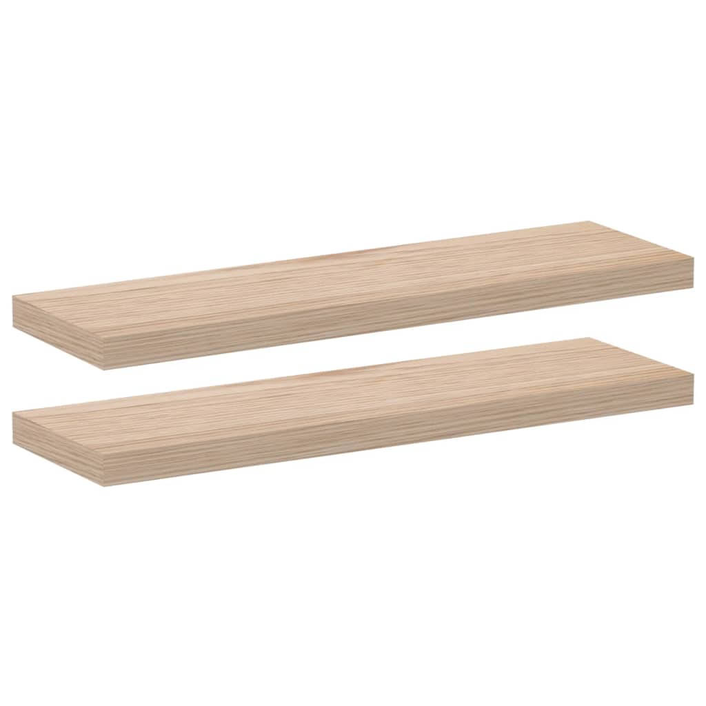 Floating Shelves 2 pcs 80x23,5x4 cm Engineered Wood