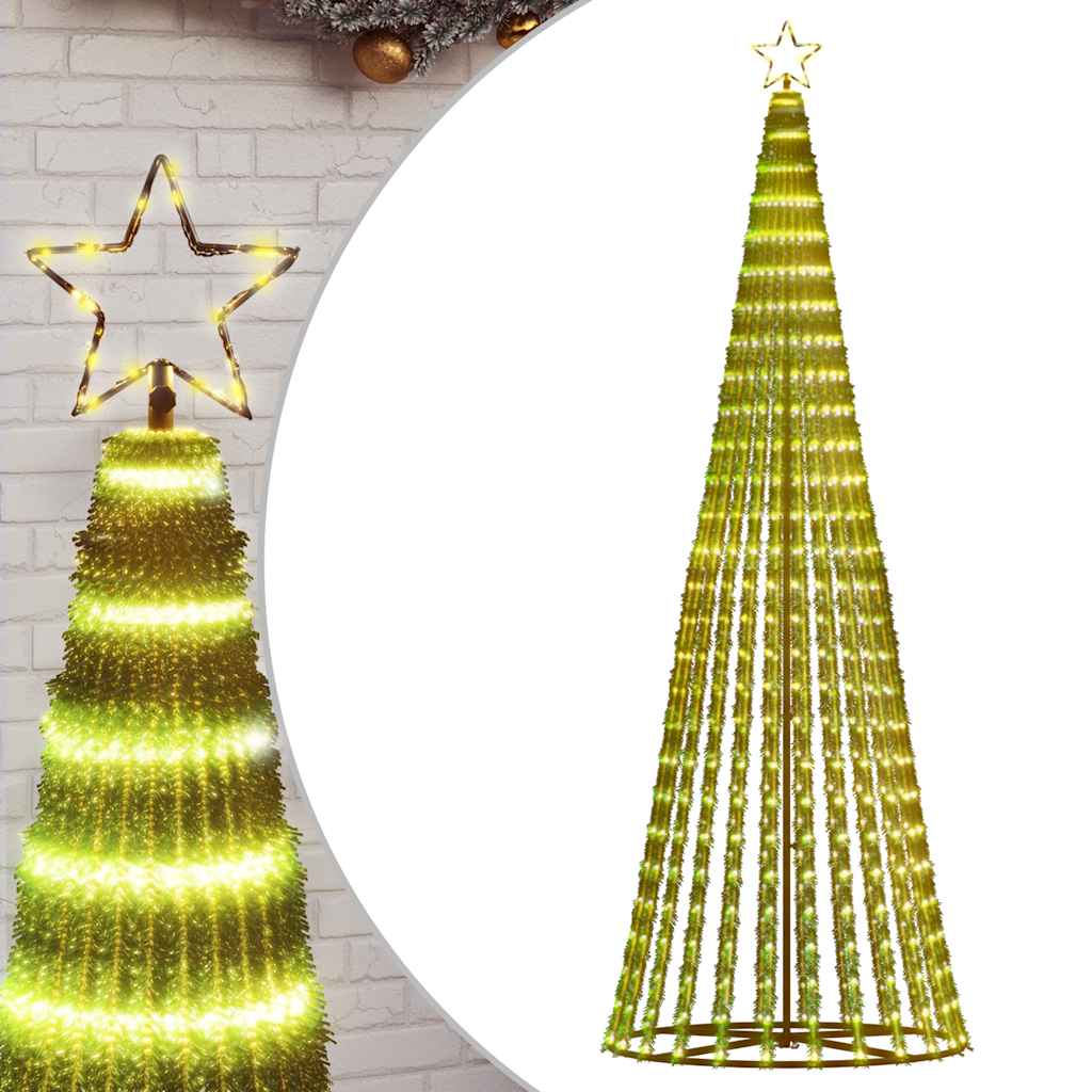 Christmas Tree Light Cone 475 LEDs Warm White 250 cm