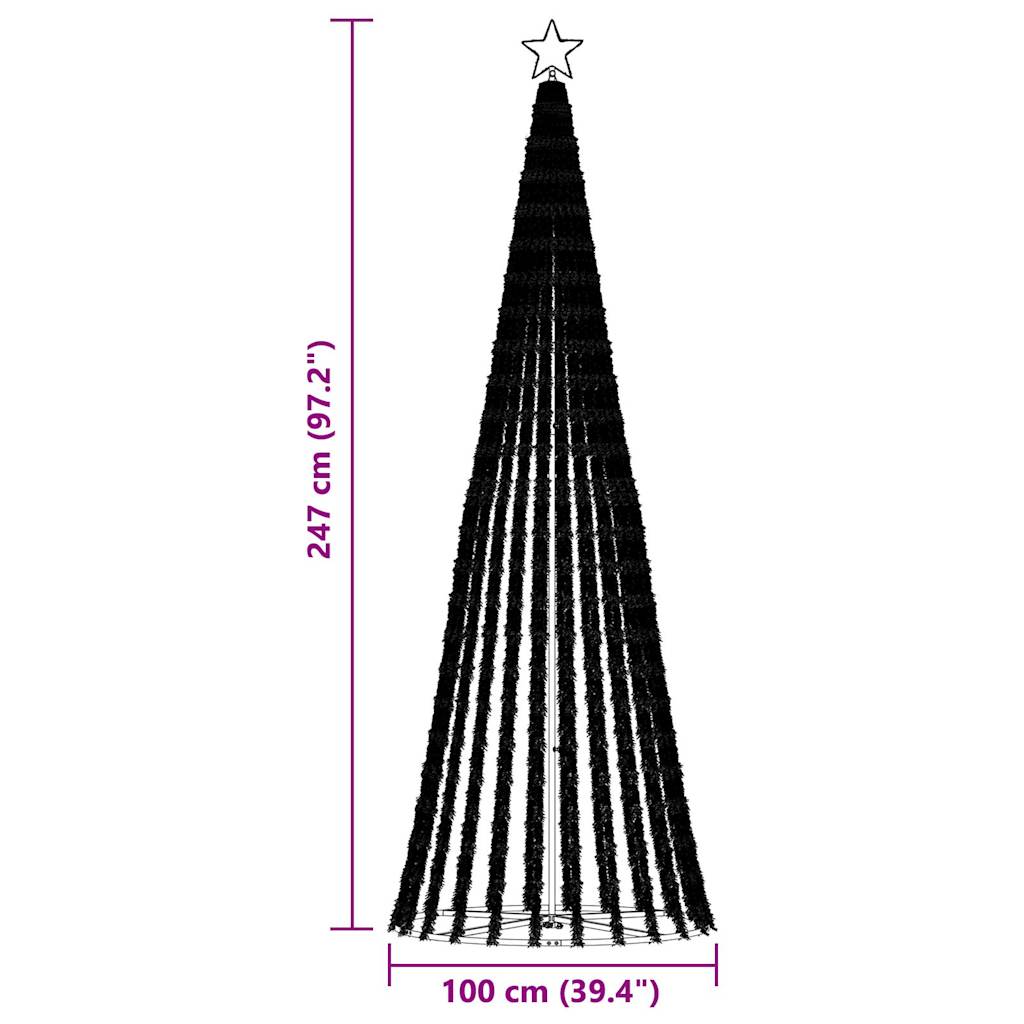 Christmas Tree Light Cone 475 LEDs Warm White 250 cm