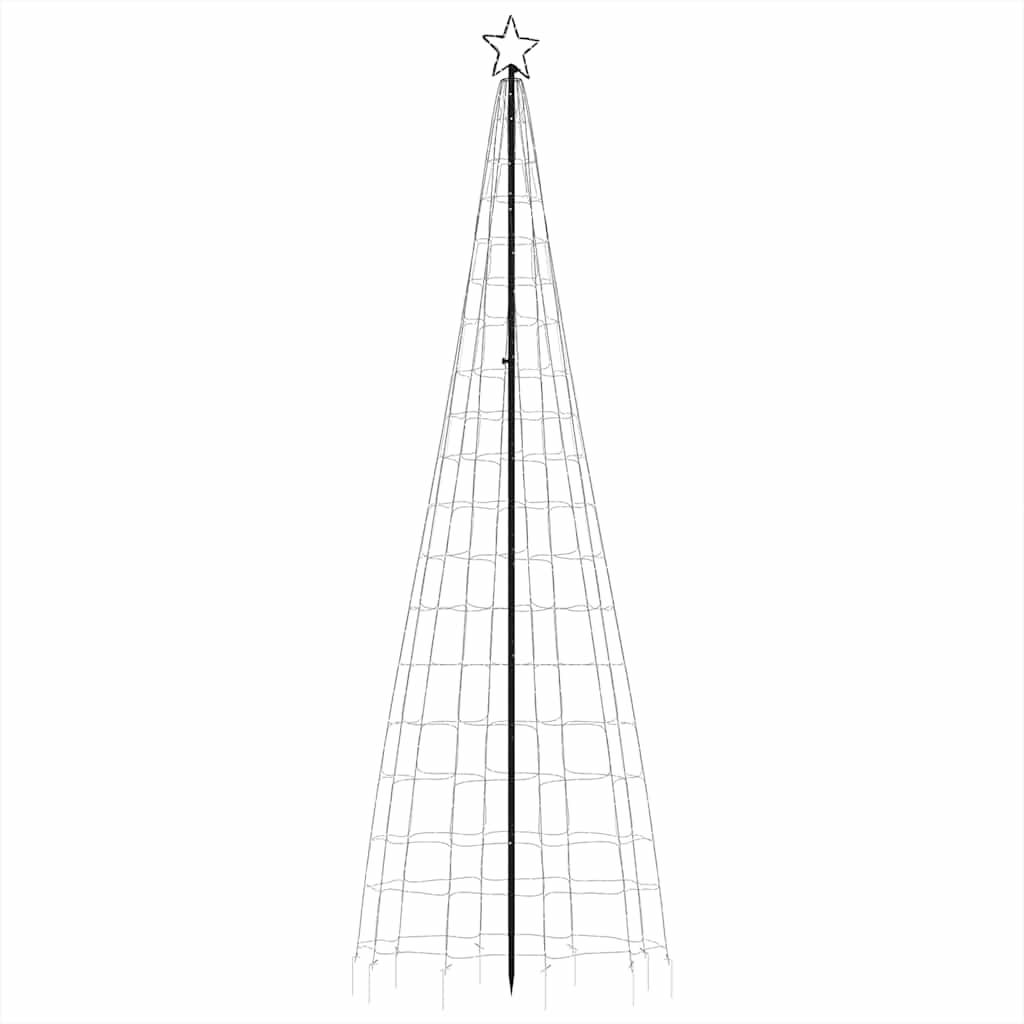 LED Christmas Tree with Spikes 570 LEDs Cold White 300 cm