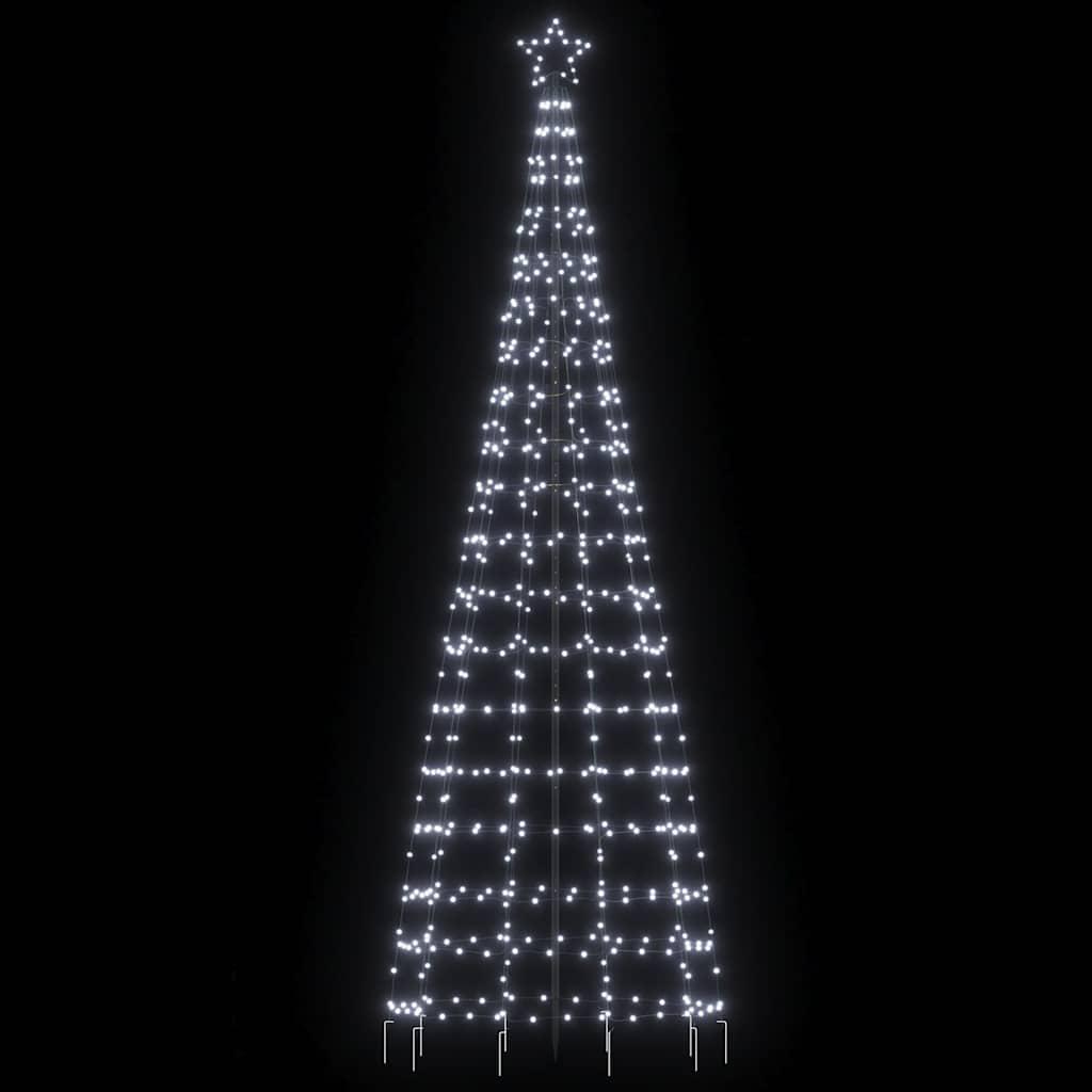 LED Christmas Tree with Spikes 570 LEDs Cold White 300 cm