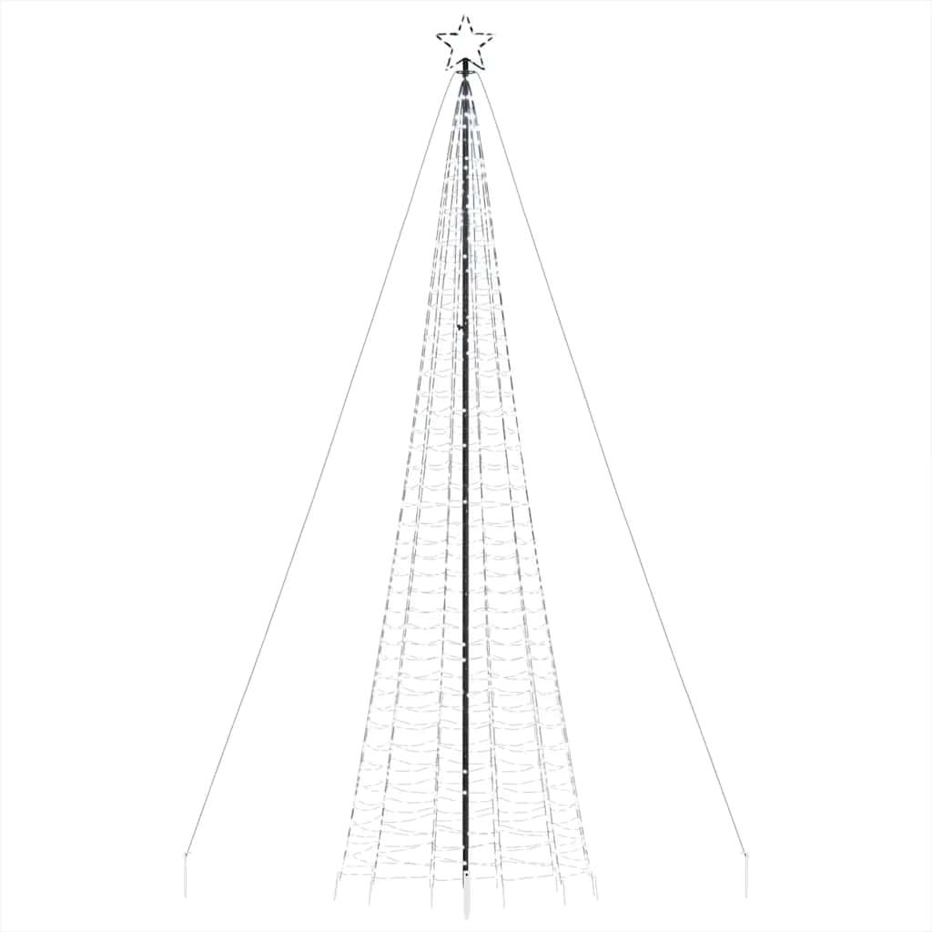 Christmas Tree Light with Spikes 1534 LEDs Cold White 500 cm