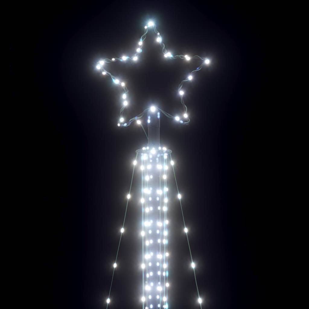 LED Christmas Tree 525 LEDs Cold White 302 cm