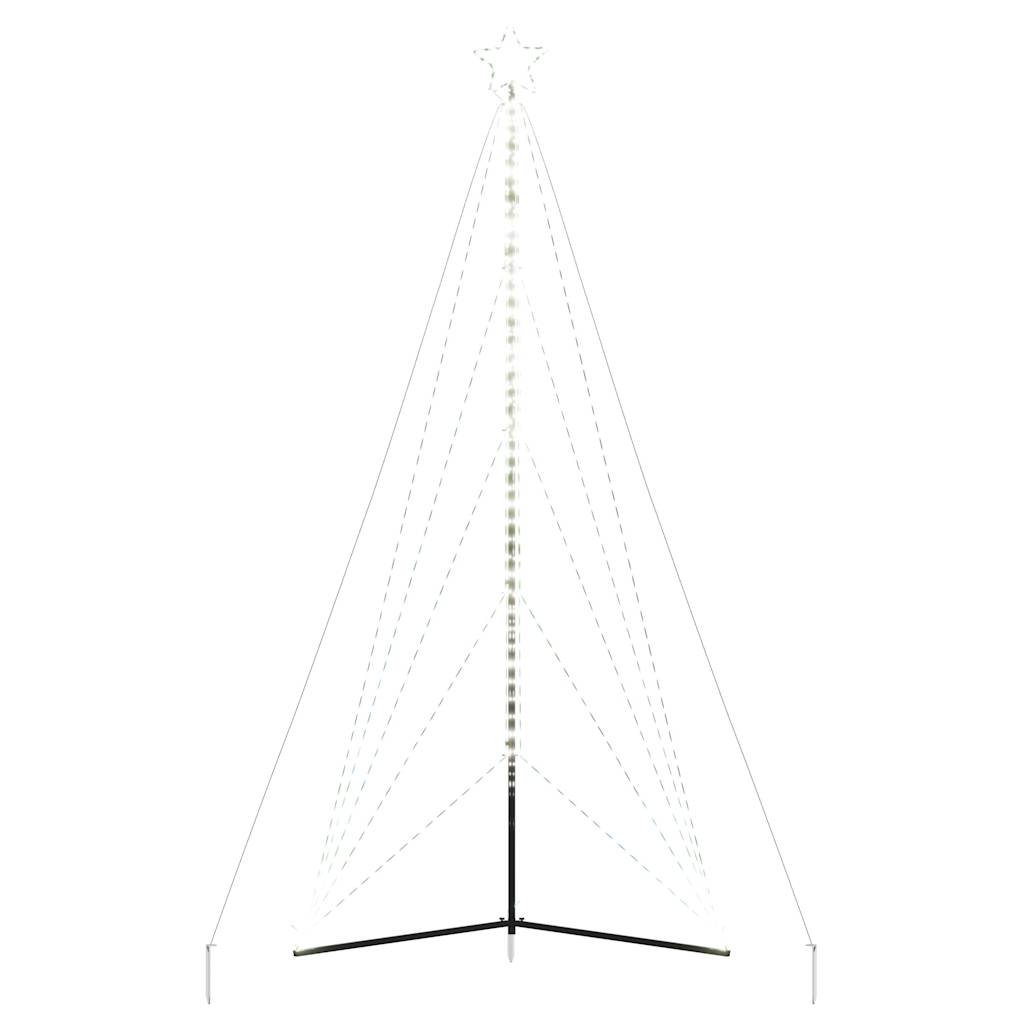 LED Christmas Tree 615 LEDs Cold White 404.5 cm