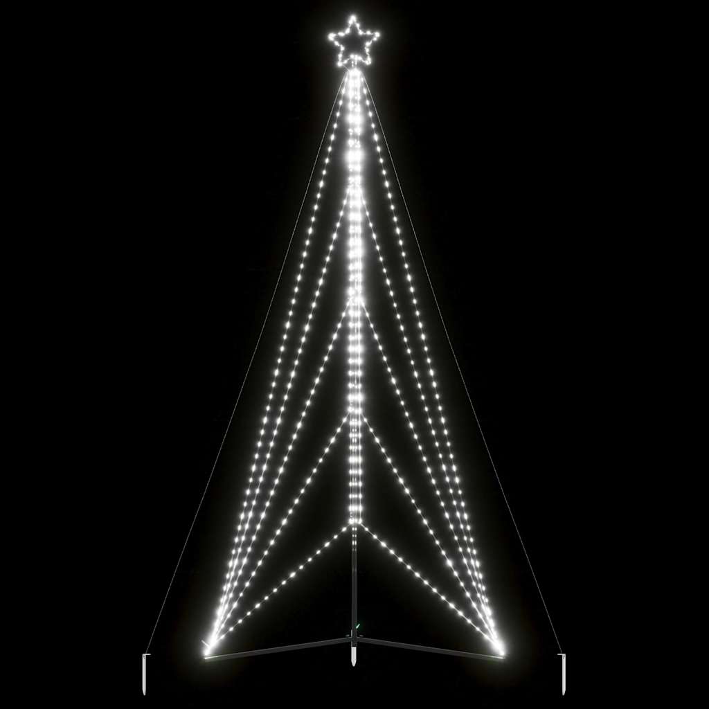 LED Christmas Tree 615 LEDs Cold White 404.5 cm