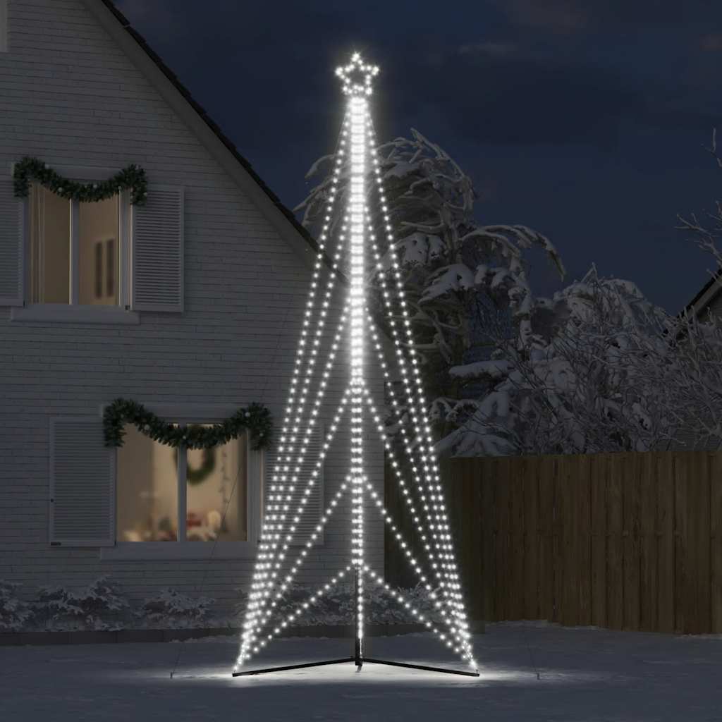 LED Christmas Tree 861 LEDs Cold White 478 cm
