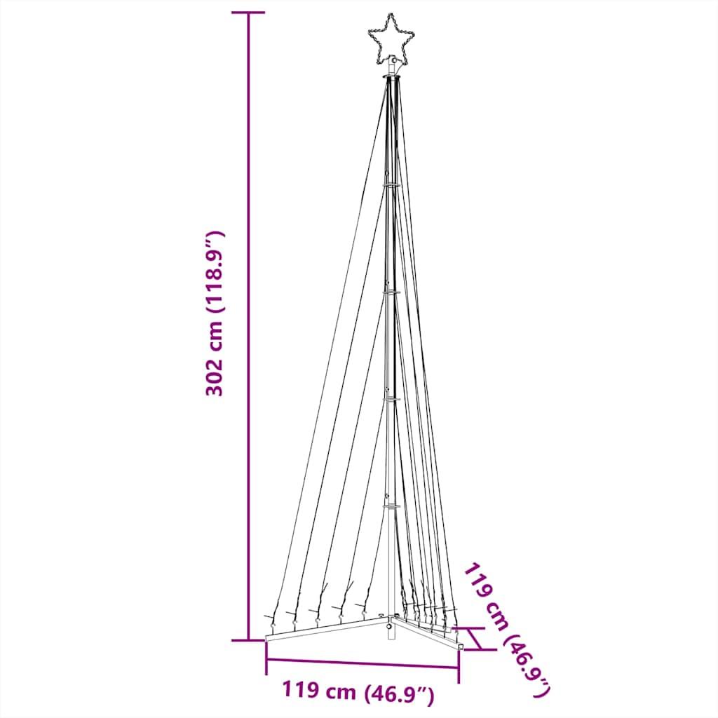 Christmas Tree Light 495 LEDs Warm White 302 cm