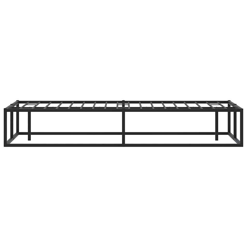 Bed Frame without Mattress Black 137x187 cm Double Metal