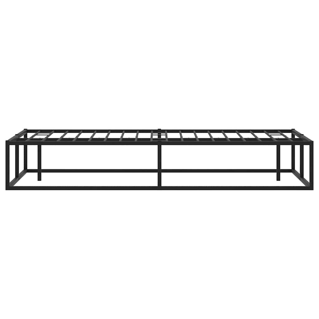 Bed Frame without Mattress Black 153x203 cm Queen Metal