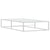 Bed Frame without Mattress White 92x187 cm Single Metal