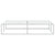 Bed Frame without Mattress White 153x203 cm Queen Metal