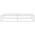 Bed Frame without Mattress White 183x203 cm King Metal