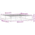 Bed Frame without Mattress White 183x203 cm King Metal