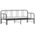 Daybed with Trundle without Mattress Black 92x187 cm Single Metal