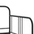 Daybed with Trundle without Mattress Black 92x187 cm Single Metal