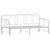 Daybed with Trundle without Mattress White 92x187 cm Single Metal