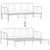 Daybed with Trundle without Mattress White 92x187 cm Single Metal