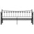 Daybed with Trundle without Mattress Black 92x187 cm Single Metal