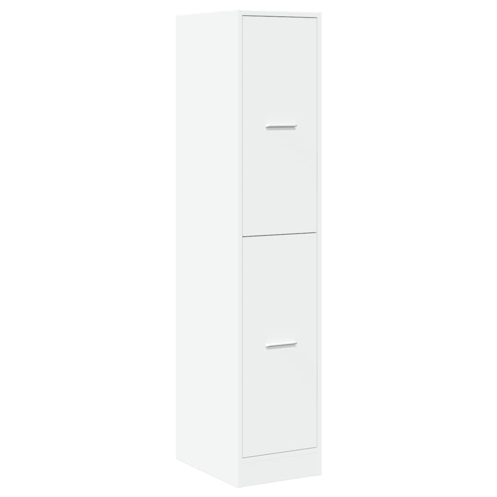 Apothecary Cabinet White 30x41x144.5 cm Engineered Wood