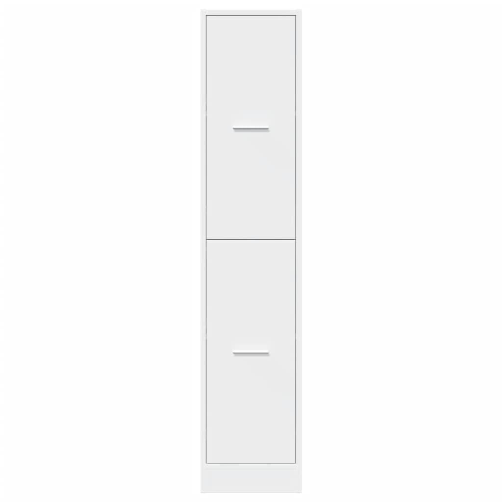 Apothecary Cabinet White 30x41x144.5 cm Engineered Wood