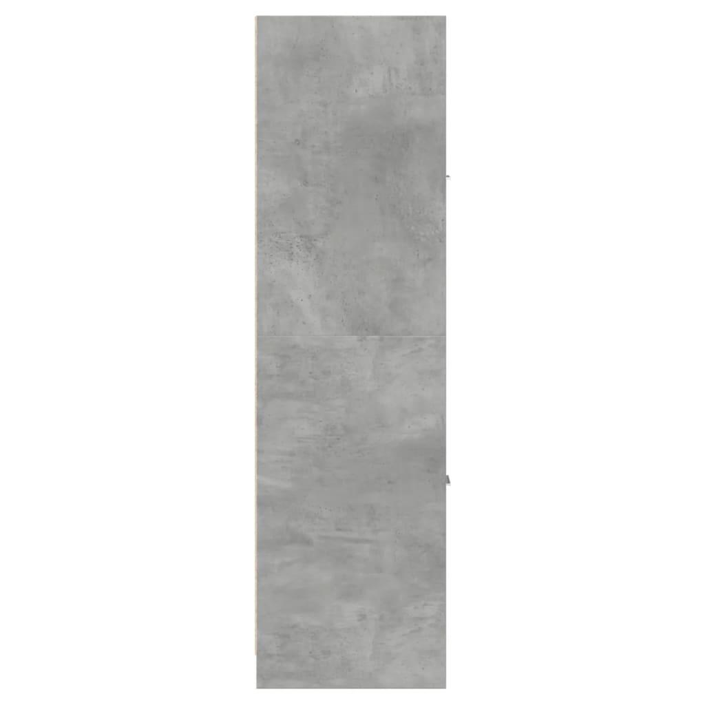 Apothecary Cabinet Concrete Grey 30x41x144.5 cm Engineered Wood