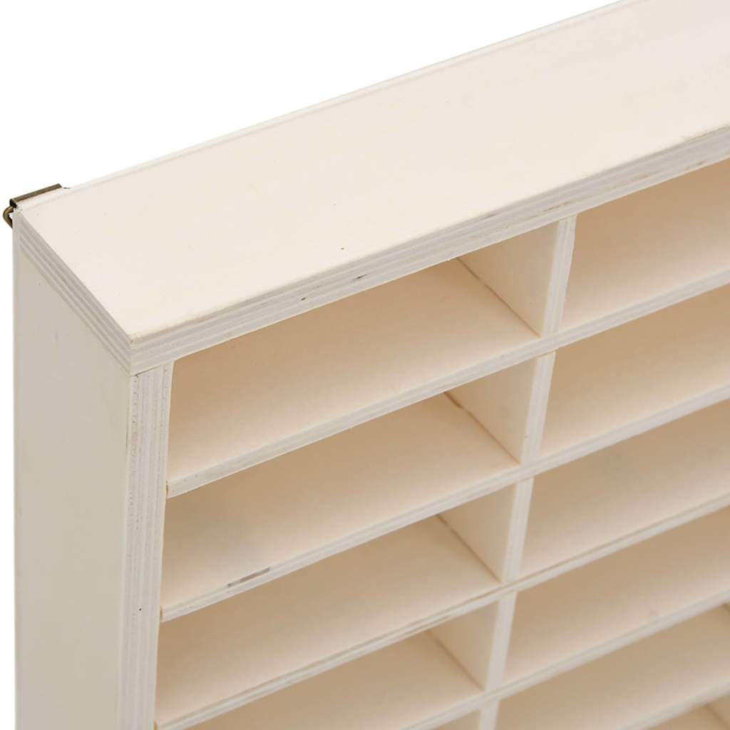 Wooden Collector's Display Case with 80 Compartments 80x4.5x40.5cm