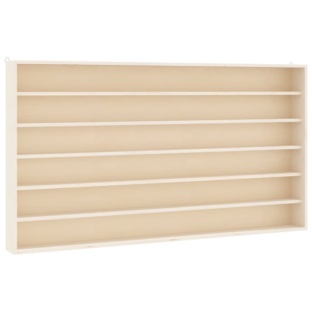 Wooden Collector's Display Case with 6 Shelves 80x8,5x55cm