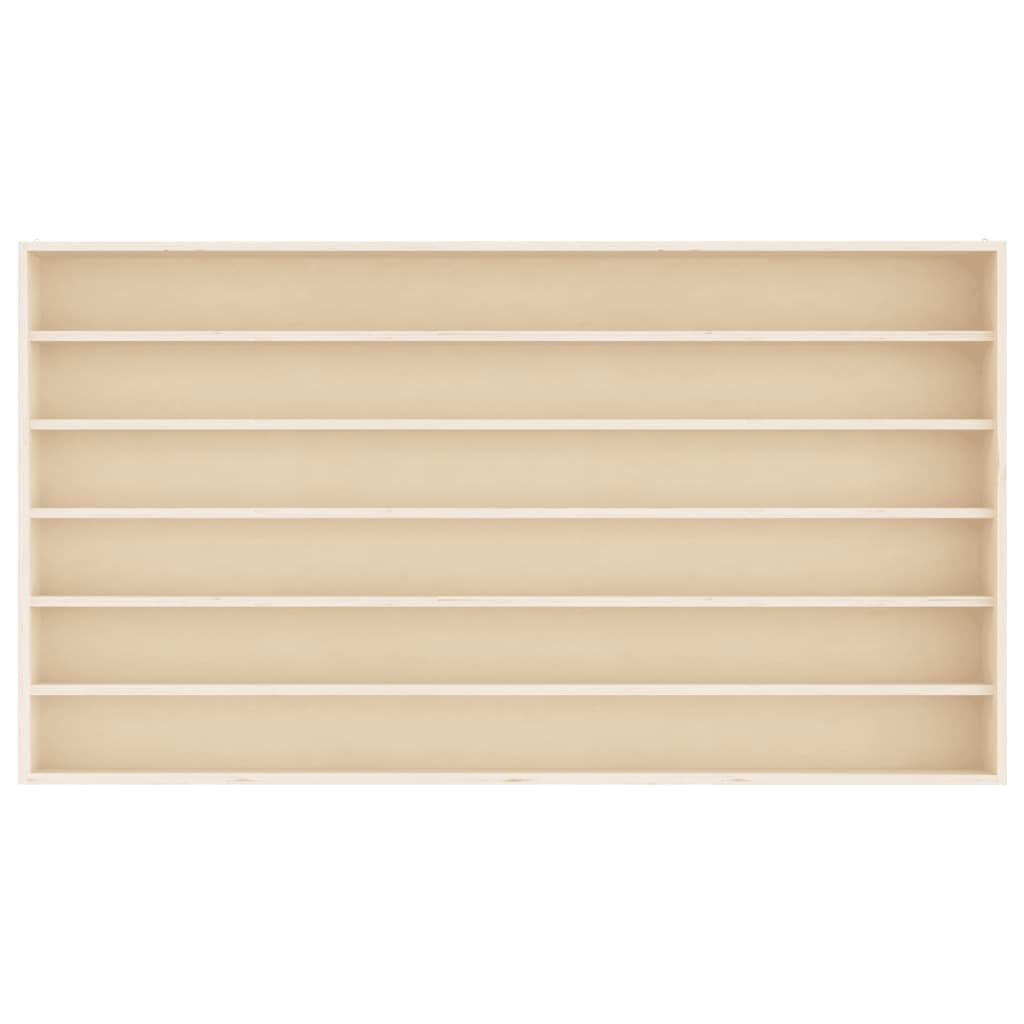 Wooden Collector's Display Case with 6 Shelves 80x8,5x55cm