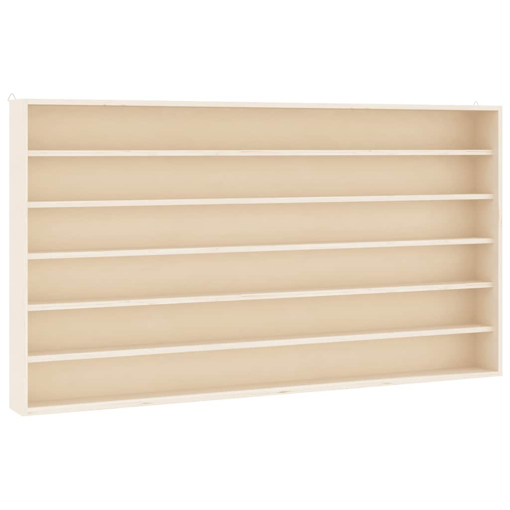 Wooden Collector's Display Case with 6 Shelves 100x8,5x55cm