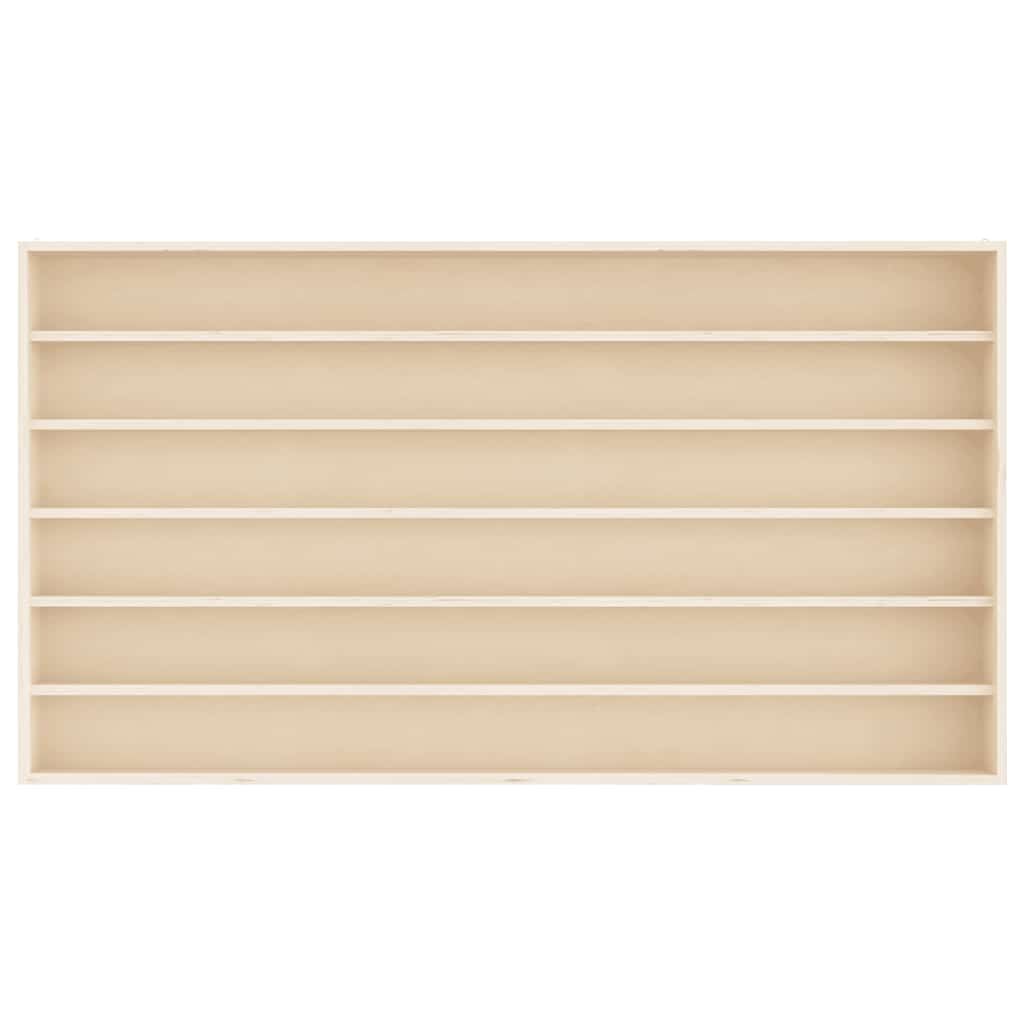 Wooden Collector's Display Case with 6 Shelves 100x8,5x55cm