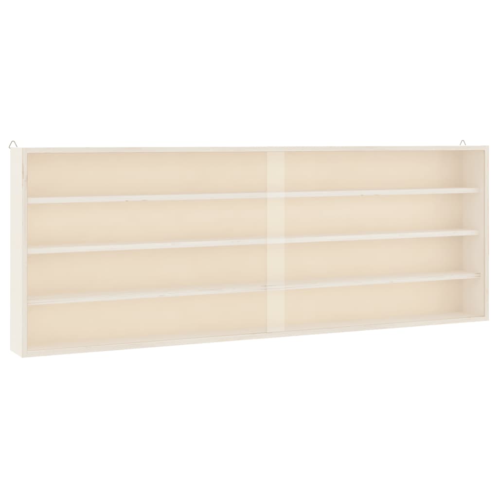 Wooden Collector's Display Case with Doors 100x8,5x37cm