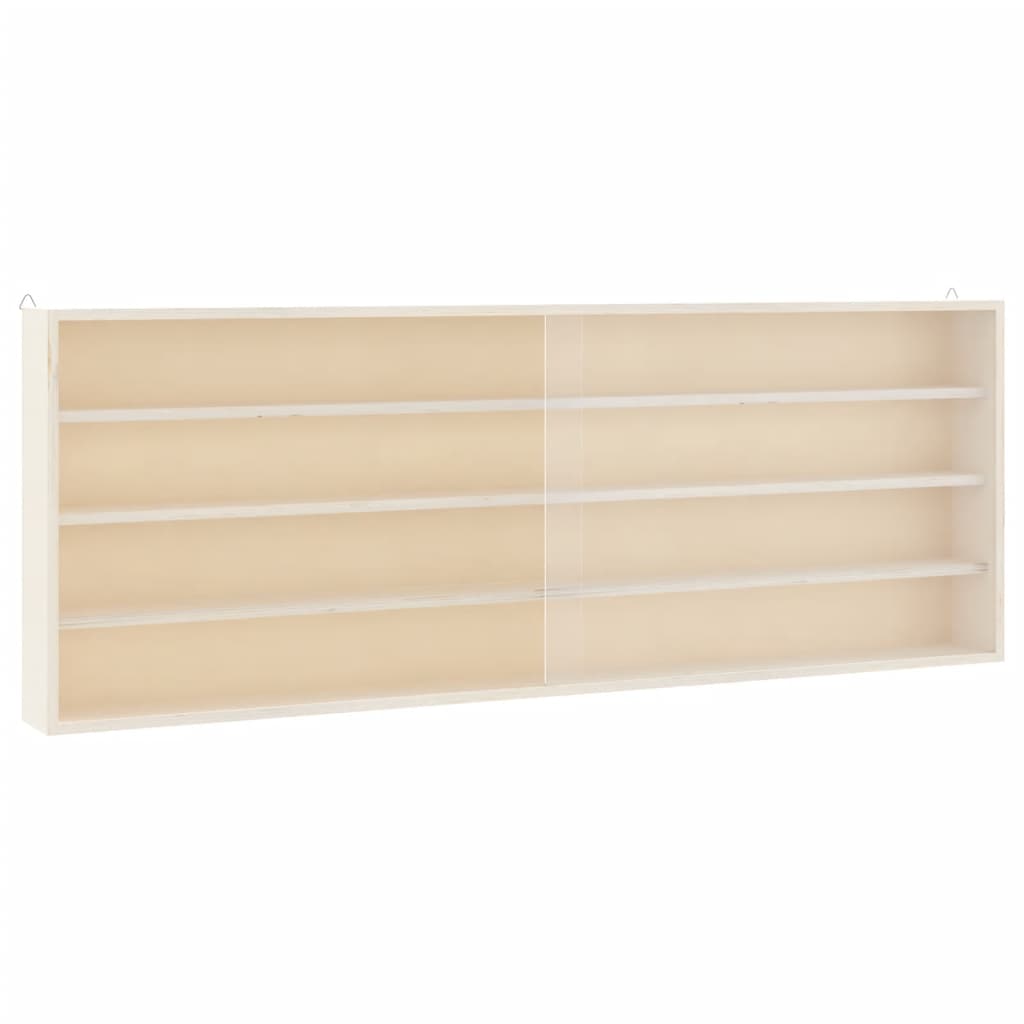 Wooden Collector's Display Case with Doors 100x8,5x37cm